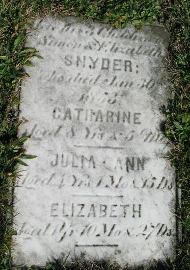 Snyder Children tombstone